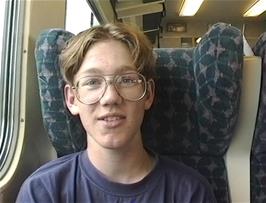 Oliver does his interview on the 1528 train from Bristol Parkway to Newton Abbot